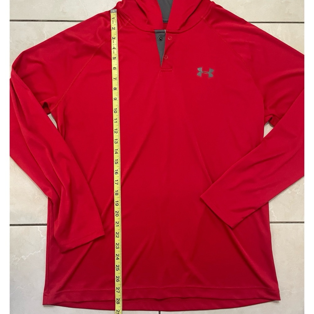 Red Under Armour Long Sleeve Hoodie - Picture 3 of 10